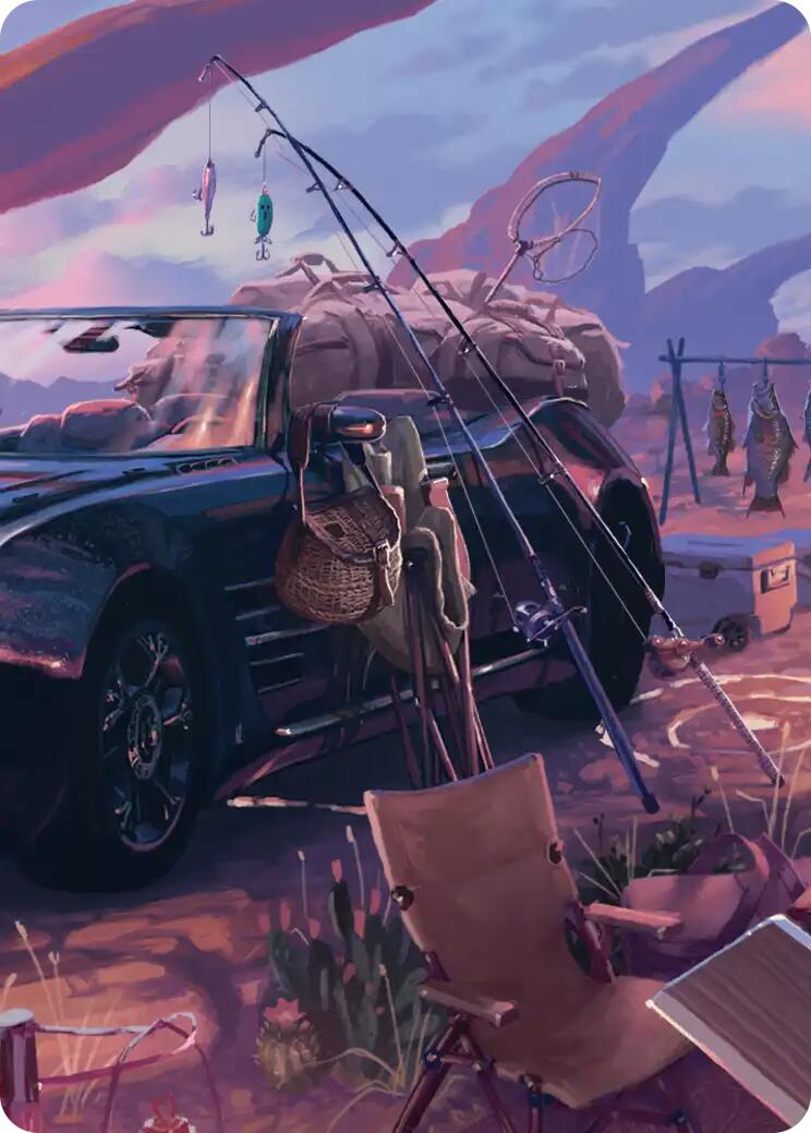 Fishing Gear Scene Art Card [FINAL FANTASY Art Series] | Magic Magpie