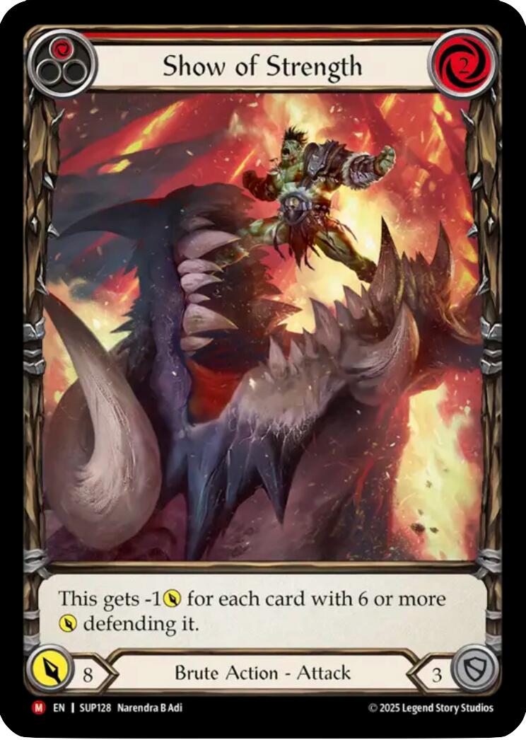 Show of Strength (Extended Art) [SUP128] (Super Slam)  Cold Foil | Magic Magpie