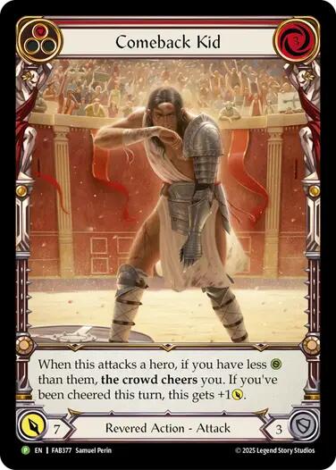 Comeback Kid (Red) [FAB377] (Promo)  Rainbow Foil | Magic Magpie