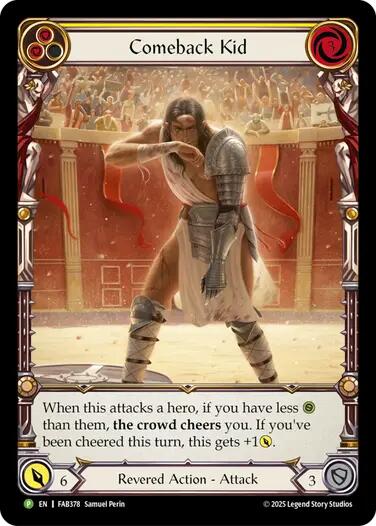 Comeback Kid (Yellow) [FAB378] (Promo)  Rainbow Foil | Magic Magpie
