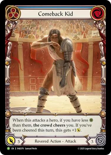 Comeback Kid (Blue) [FAB379] (Promo)  Rainbow Foil | Magic Magpie