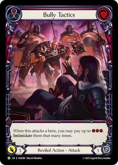 Bully Tactics (Cold Foil) [FAB380] (Promo)  Cold Foil | Magic Magpie