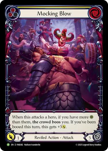 Mocking Blow (Yellow) [FAB382] (Promo)  Rainbow Foil | Magic Magpie