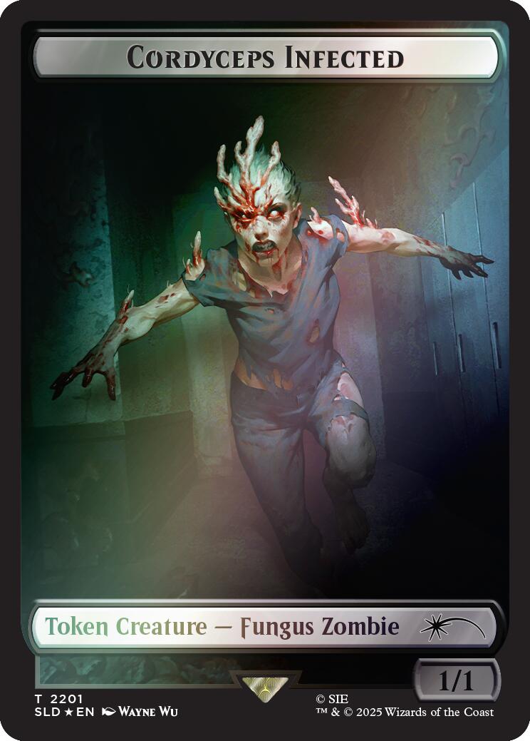 Cordyceps Infected Token (2201) (Rainbow Foil) [Secret Lair Drop Series] | Magic Magpie