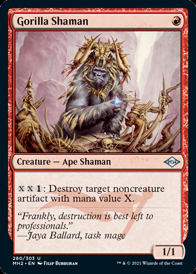 Gorilla Shaman (Foil Etched) [Modern Horizons 2] | Magic Magpie