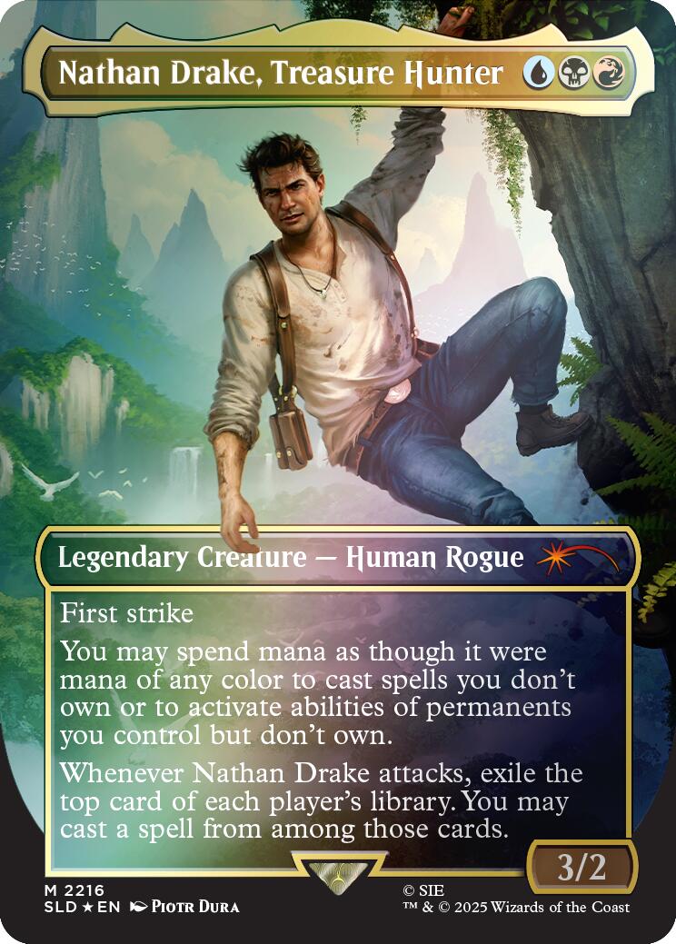 Nathan Drake, Treasure Hunter (Rainbow Foil) [Secret Lair Drop Series] | Magic Magpie