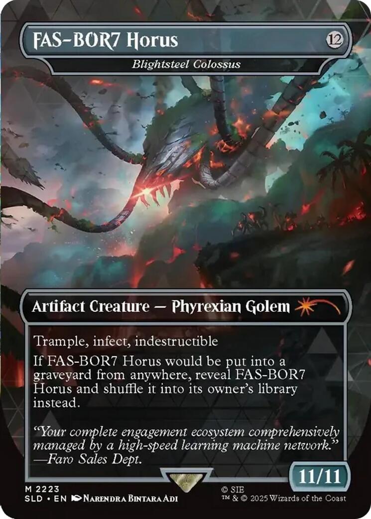 FAS-BOR7 Horus - Blightsteel Colossus [Secret Lair Drop Series] | Magic Magpie