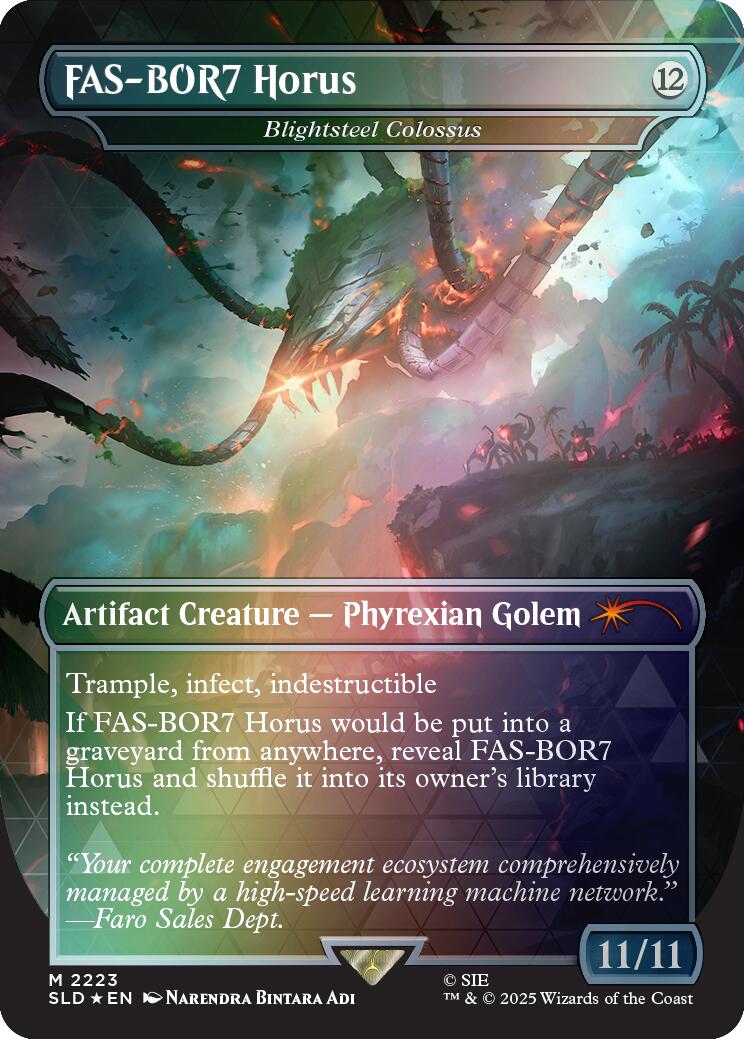 FAS-BOR7 Horus - Blightsteel Colossus (Rainbow Foil) [Secret Lair Drop Series] | Magic Magpie