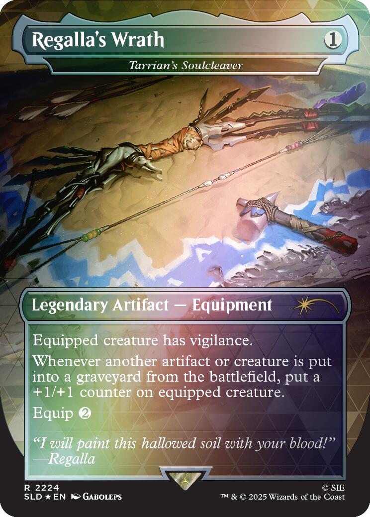 Regalla's Wrath - Tarrian's Soulcleaver (Rainbow Foil) [Secret Lair Drop Series] | Magic Magpie