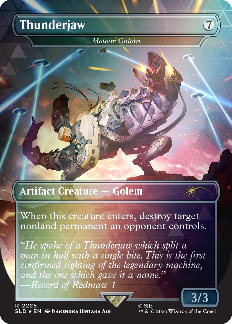 Thunderjaw - Meteor Golem (Rainbow Foil) [Secret Lair Drop Series] | Magic Magpie