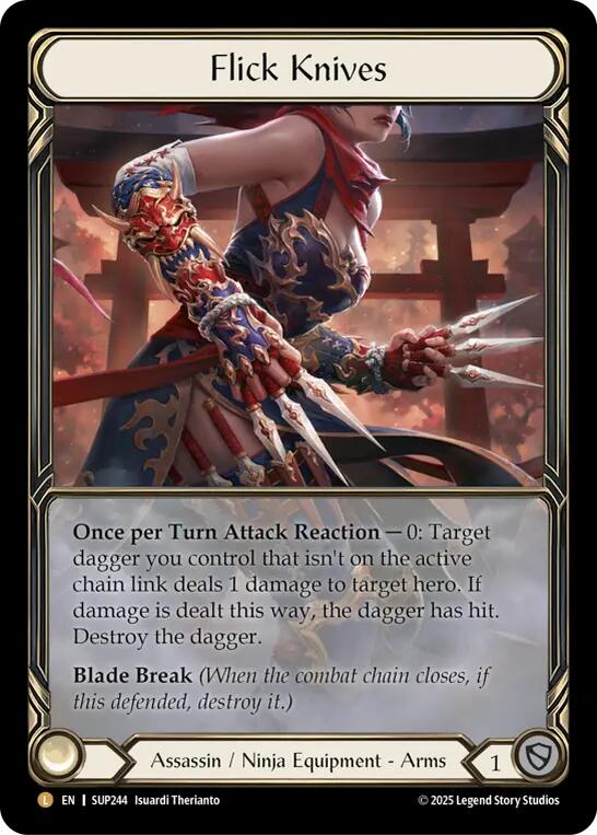Flick Knives (Extended Art) [SUP244] (Super Slam)  Rainbow Foil | Magic Magpie