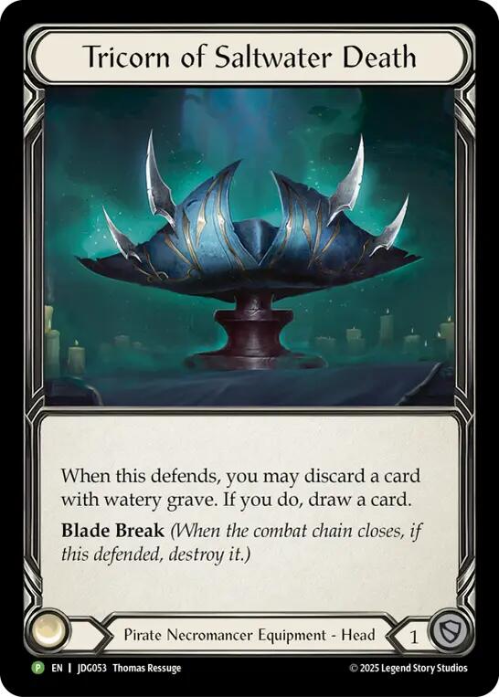 Tricorn of Saltwater Death [JDG053] (Promo)  Cold Foil | Magic Magpie
