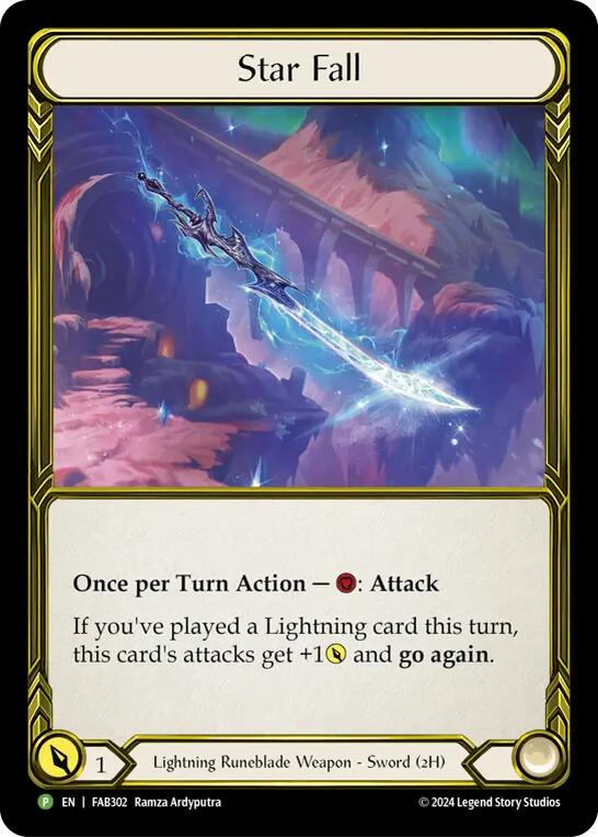 Star Fall (Golden) [FAB302] (Promo)  Cold Foil | Magic Magpie