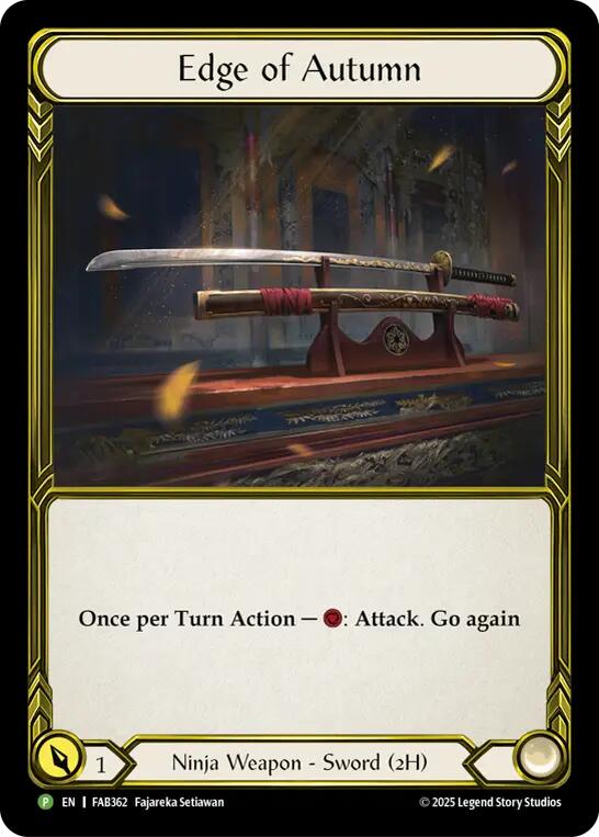 Edge of Autumn (Golden) [FAB362] (Promo)  Cold Foil | Magic Magpie