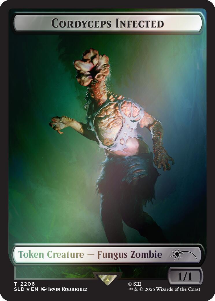Cordyceps Infected Token (2206) (Rainbow Foil) [Secret Lair Drop Series] | Magic Magpie