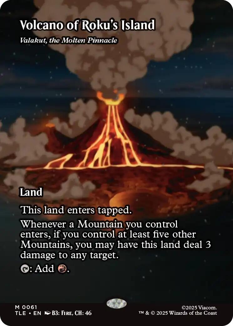 Volcano of Roku's Island - Valakut, the Molten Pinnacle [Avatar: The Last Airbender: Eternal-Legal] | Magic Magpie