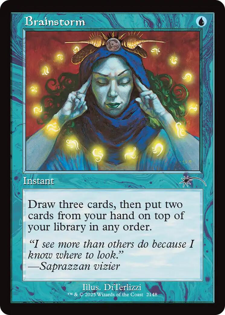 Brainstorm (2148) (Retro Frame) [Secret Lair Drop Series] | Magic Magpie