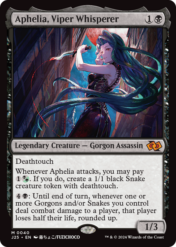 Aphelia, Viper Whisperer (Anime) [Foundations Jumpstart] | Magic Magpie