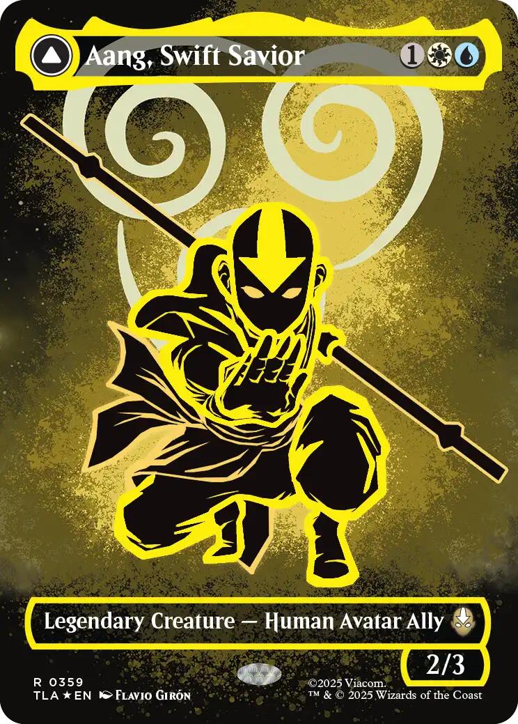 Aang, Swift Savior (359) (Borderless) [Avatar: The Last Airbender] | Magic Magpie