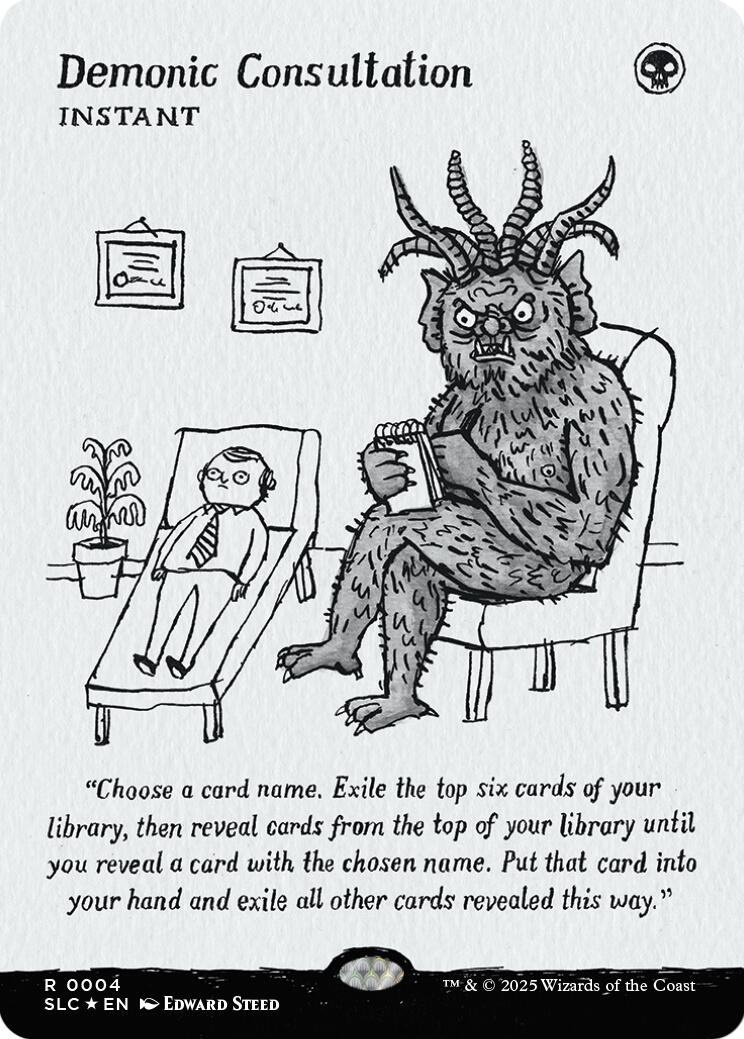 Demonic Consultation (Halo Foil) [Secret Lair Countdown Kit] | Magic Magpie