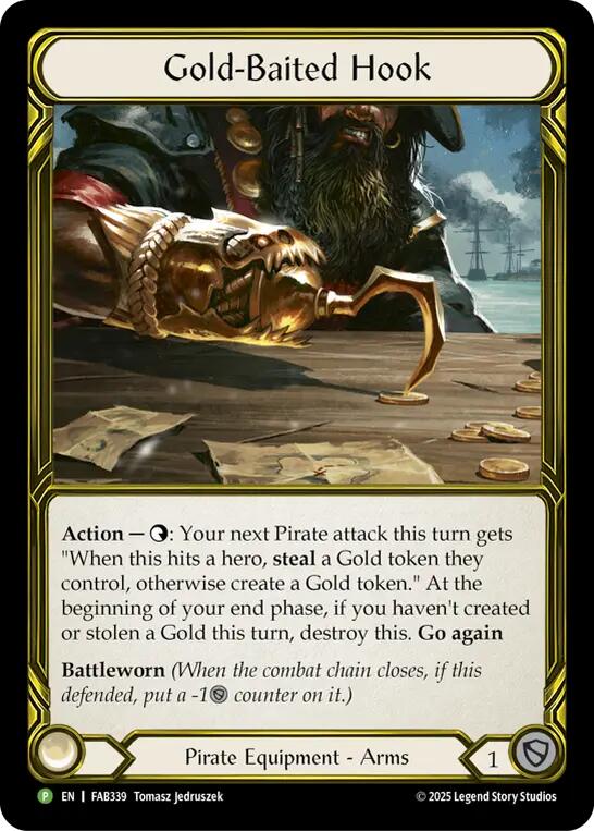 Gold-Baited Hook (Golden) [FAB339] (Promo)  Cold Foil | Magic Magpie