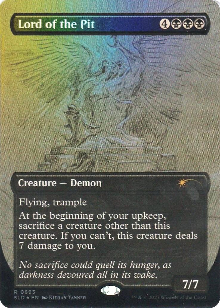 Lord of the Pit (Sketch Showcase) (Rainbow Foil) [Secret Lair Drop Series] | Magic Magpie