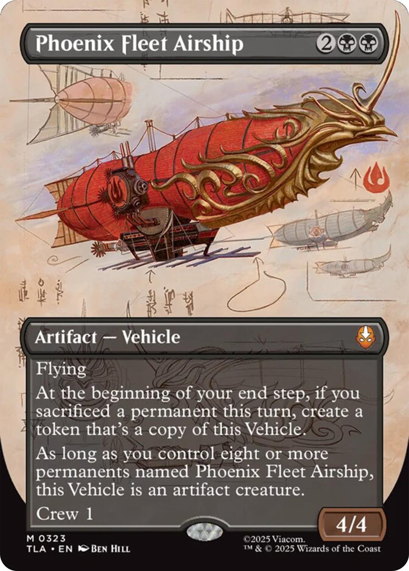 Phoenix Fleet Airship (Borderless) [Avatar: The Last Airbender] | Magic Magpie