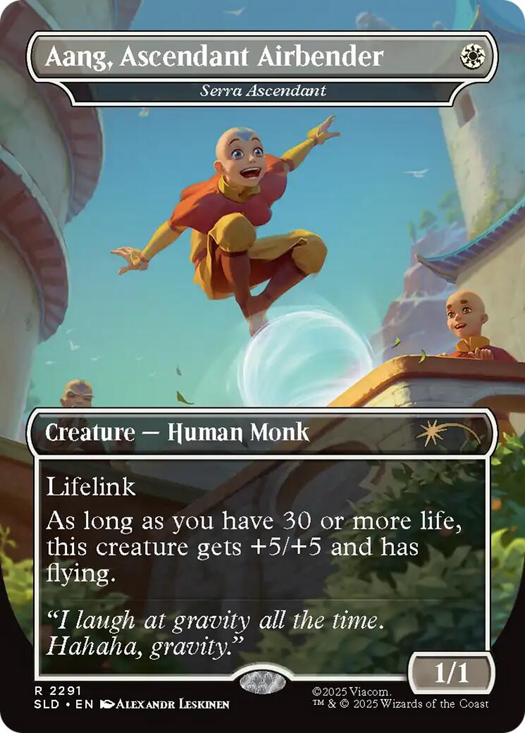Aang, Ascendant Airbender - Serra Ascendant [Secret Lair Drop Series] | Magic Magpie