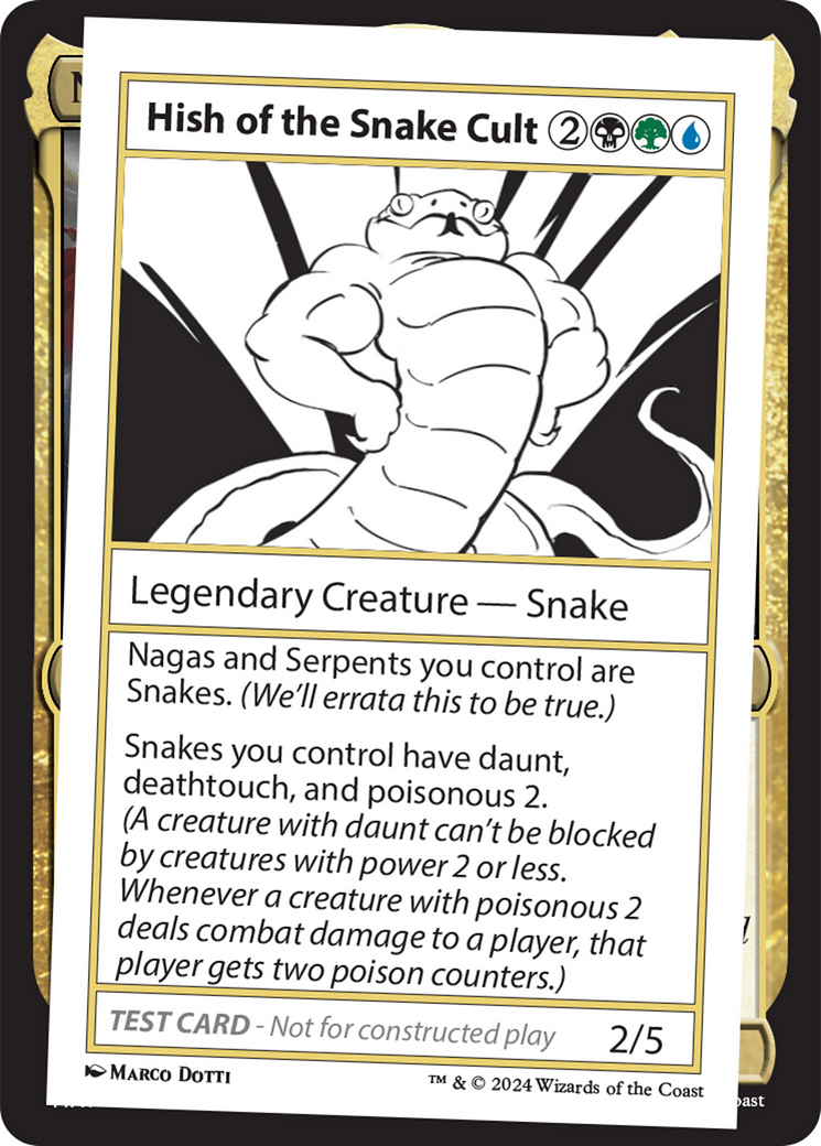 Hish of the Snake Cult [Mystery Booster 2 Playtest Cards] | Magic Magpie