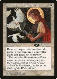 Swords to Plowshares (4th Place) (Oversized) [Oversize Cards] | Magic Magpie