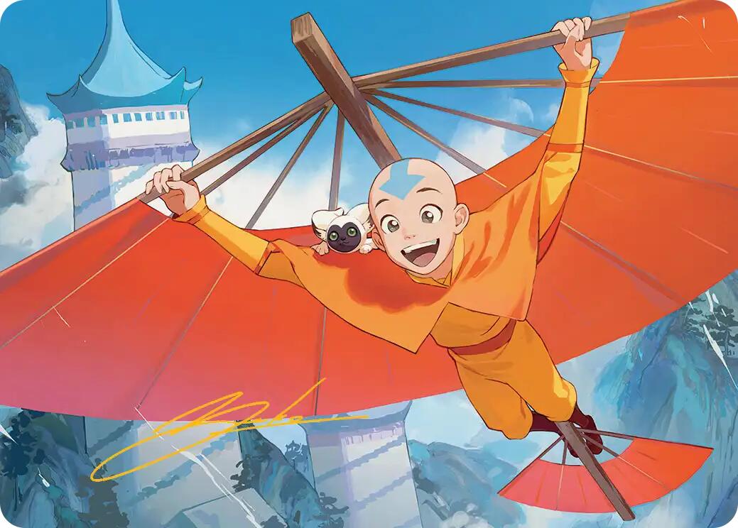 Aang, the Last Airbender Art Card (Gold-Stamped Signature) [Avatar: The Last Airbender Art Series] | Magic Magpie