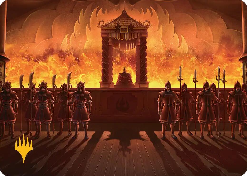 Fire Lord Ozai Art Card (Gold-Stamped Planeswalker Symbol) [Avatar: The Last Airbender Art Series] | Magic Magpie