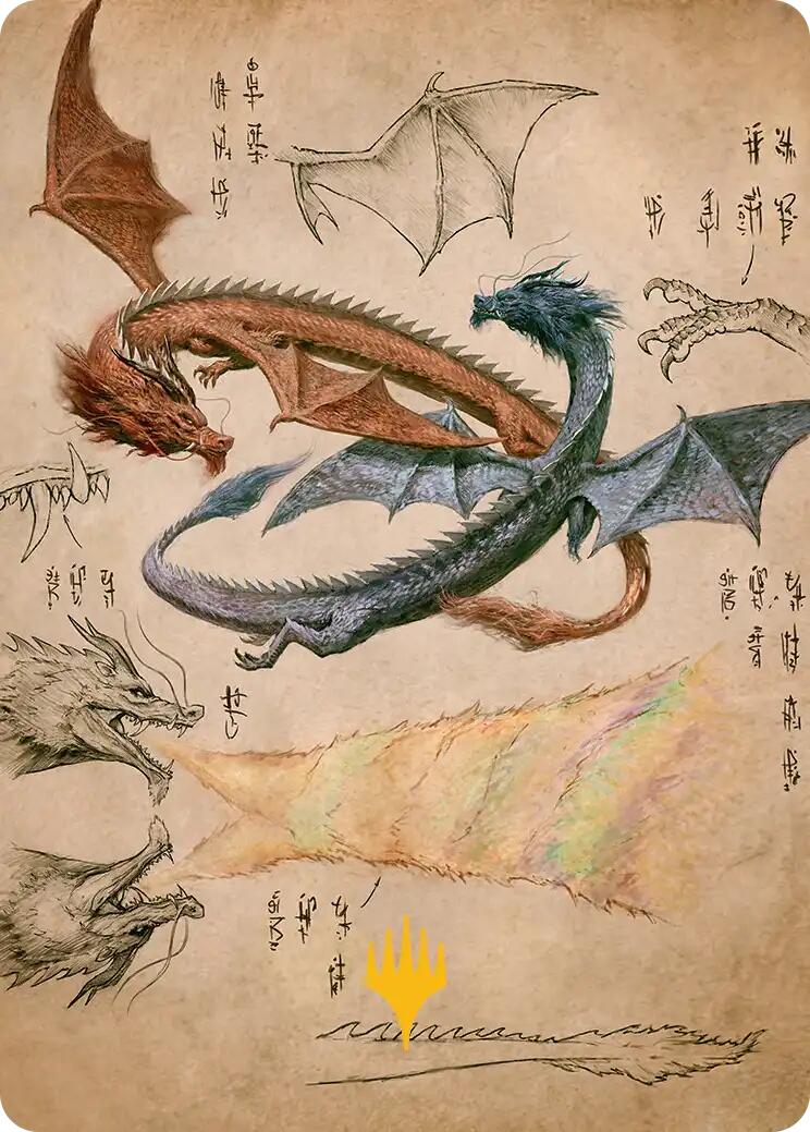 Ran and Shaw Art Card (Gold-Stamped Planeswalker Symbol) [Avatar: The Last Airbender Art Series] | Magic Magpie