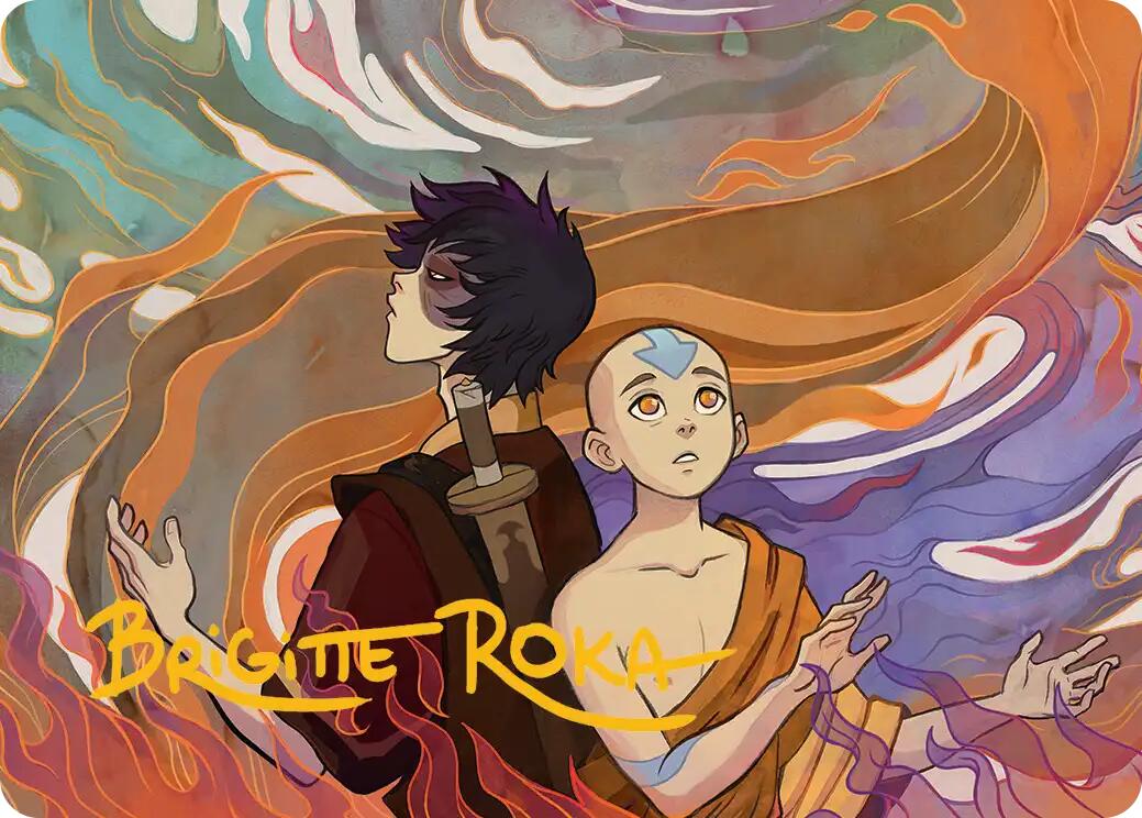 Fated Firepower Art Card (Gold-Stamped Signature) [Avatar: The Last Airbender Art Series] | Magic Magpie
