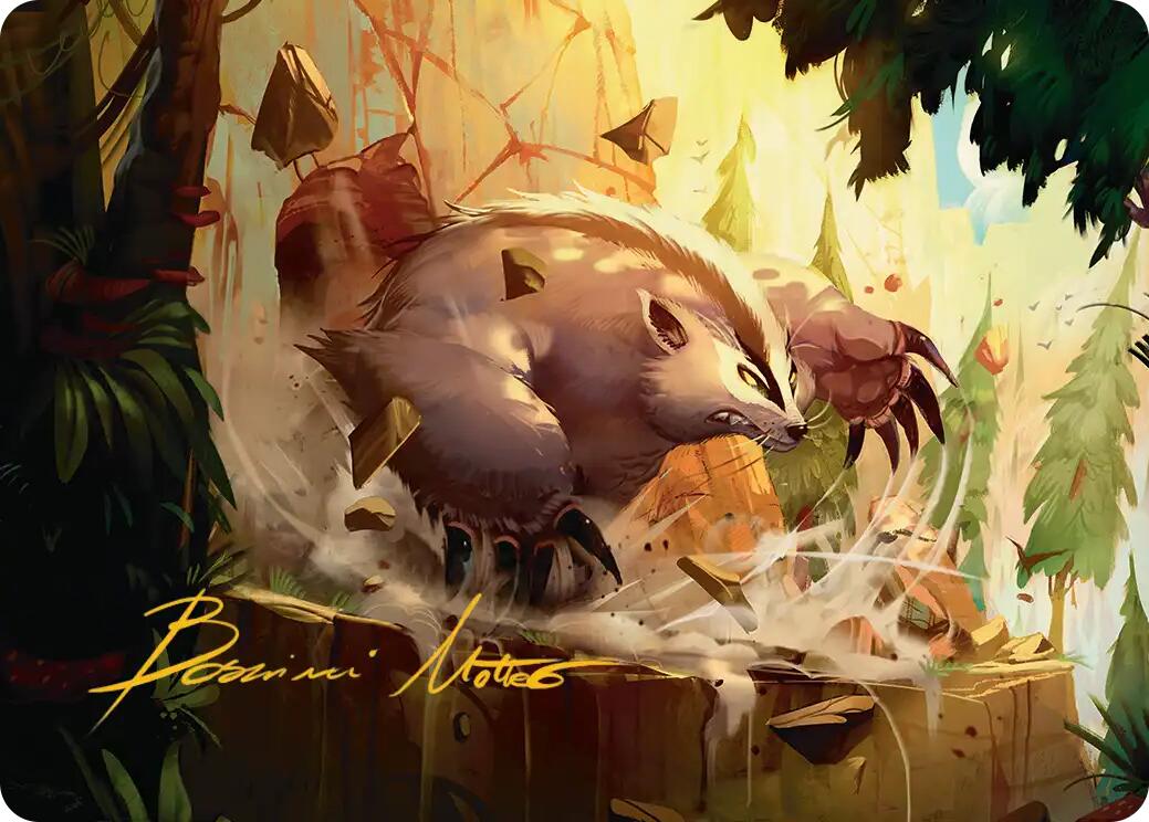 Badgermole Art Card (Gold-Stamped Signature) [Avatar: The Last Airbender Art Series] | Magic Magpie