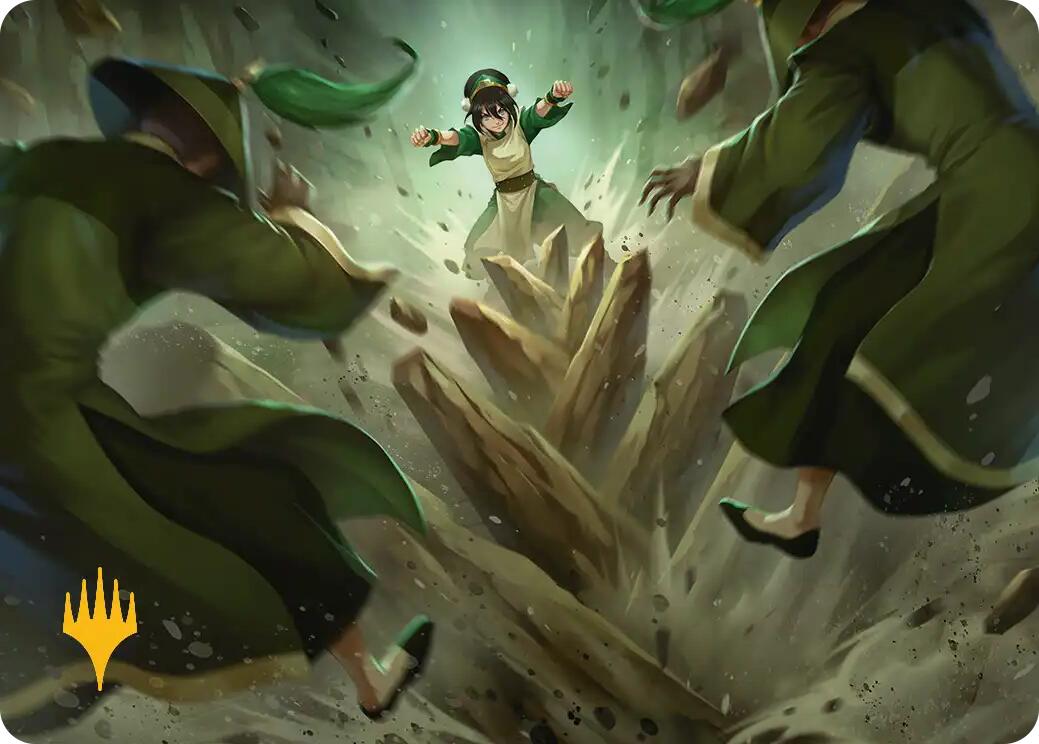 Rockalanche Art Card (Gold-Stamped Planeswalker Symbol) [Avatar: The Last Airbender Art Series] | Magic Magpie