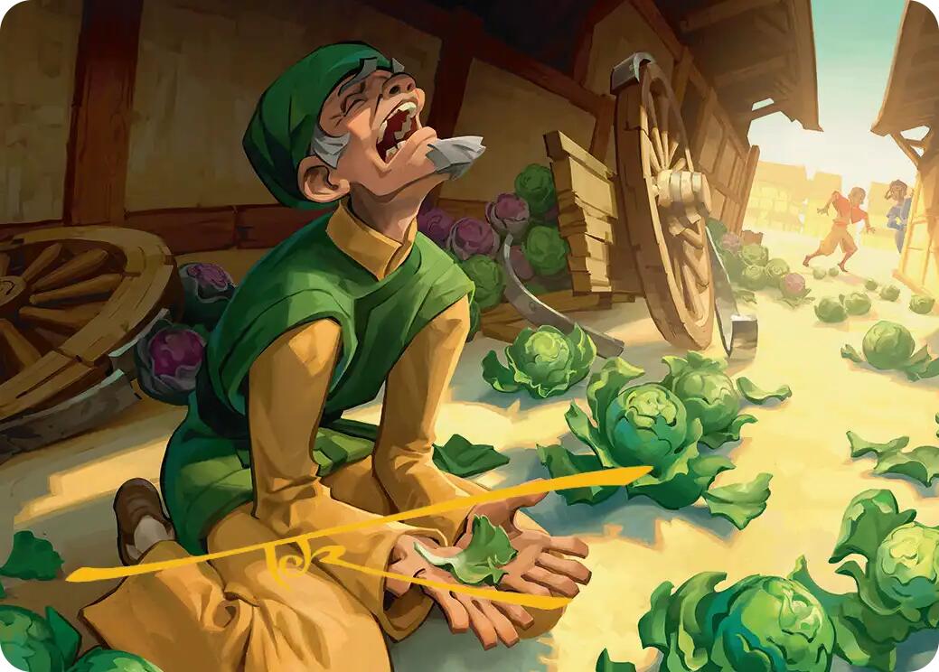 Unlucky Cabbage Merchant Art Card (Gold-Stamped Signature) [Avatar: The Last Airbender Art Series] | Magic Magpie