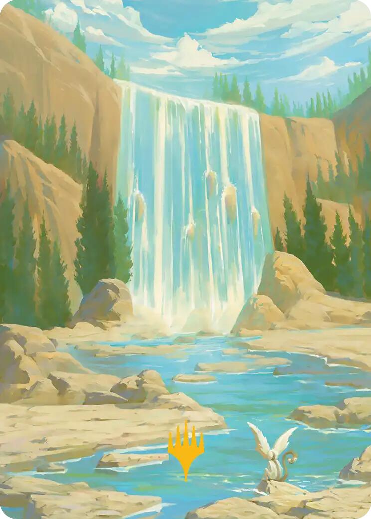 Island Art Card (Gold-Stamped Signature) [Avatar: The Last Airbender Art Series] | Magic Magpie