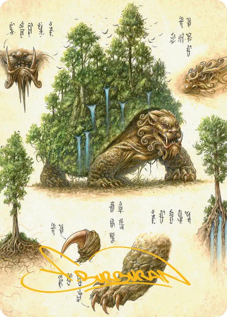 The Lion-Turtle Art Card (Gold-Stamped Signature) [Avatar: The Last Airbender Art Series] | Magic Magpie