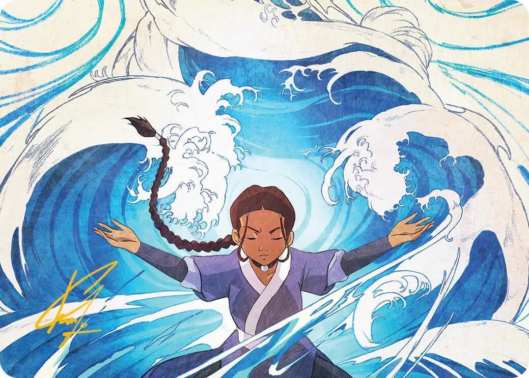 Katara, Water Tribe's Hope Art Card (Gold-Stamped Signature) [Avatar: The Last Airbender Art Series] | Magic Magpie