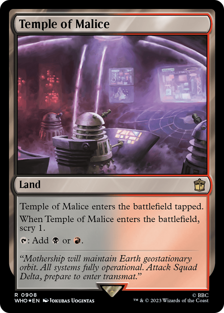 Temple of Malice (Surge Foil) [Doctor Who] | Magic Magpie