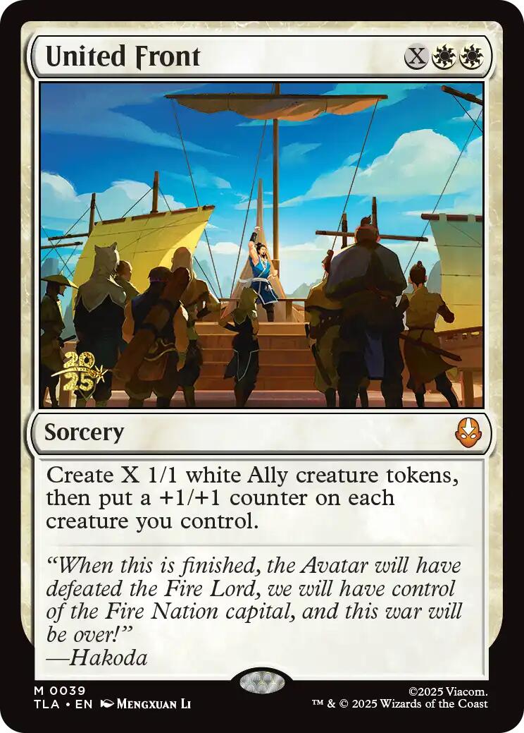 United Front [Avatar: The Last Airbender Prerelease Cards] | Magic Magpie