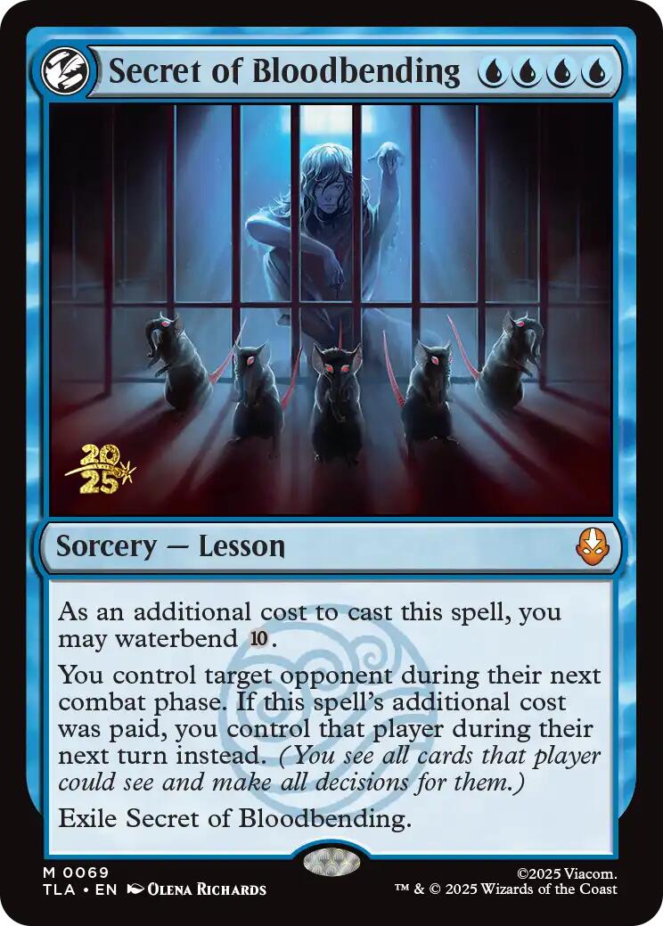 Secret of Bloodbending [Avatar: The Last Airbender Prerelease Cards] | Magic Magpie