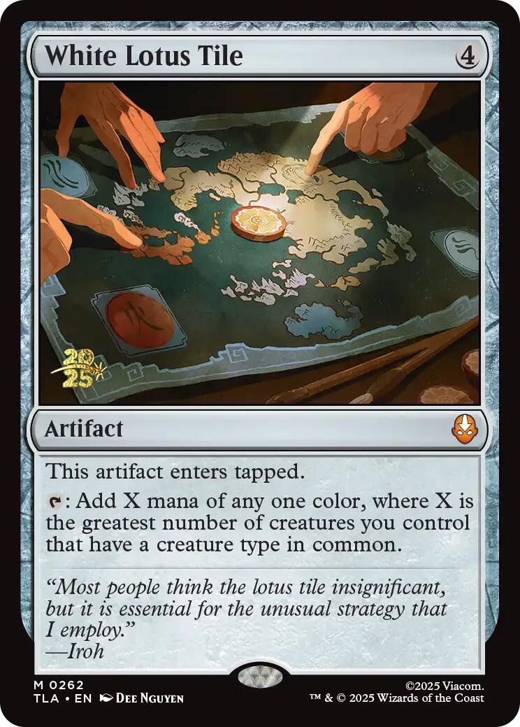 White Lotus Tile [Avatar: The Last Airbender Prerelease Cards] | Magic Magpie