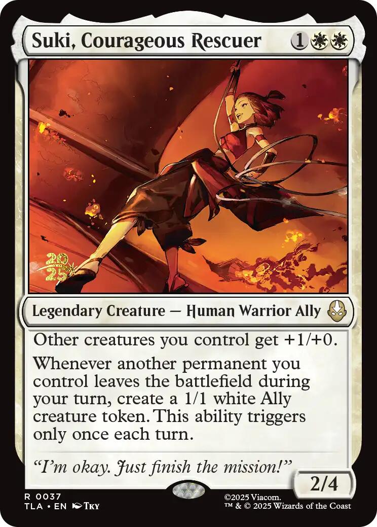 Suki, Courageous Rescuer [Avatar: The Last Airbender Prerelease Cards] | Magic Magpie