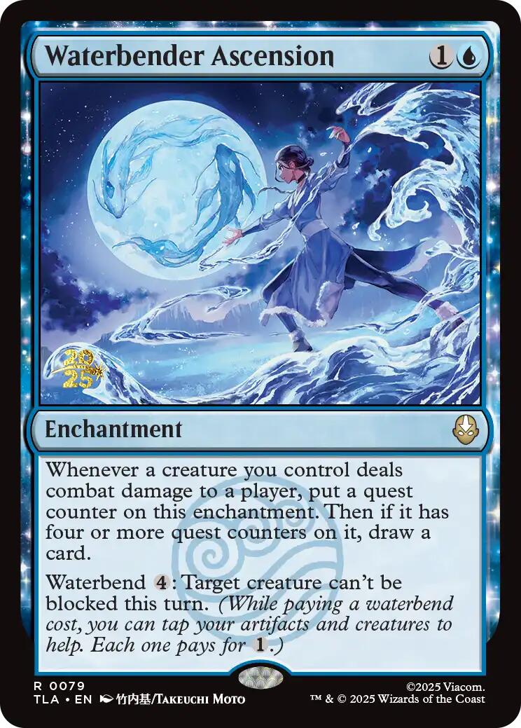 Waterbender Ascension [Avatar: The Last Airbender Prerelease Cards] | Magic Magpie
