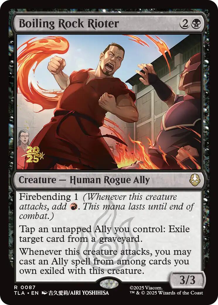 Boiling Rock Rioter [Avatar: The Last Airbender Prerelease Cards] | Magic Magpie