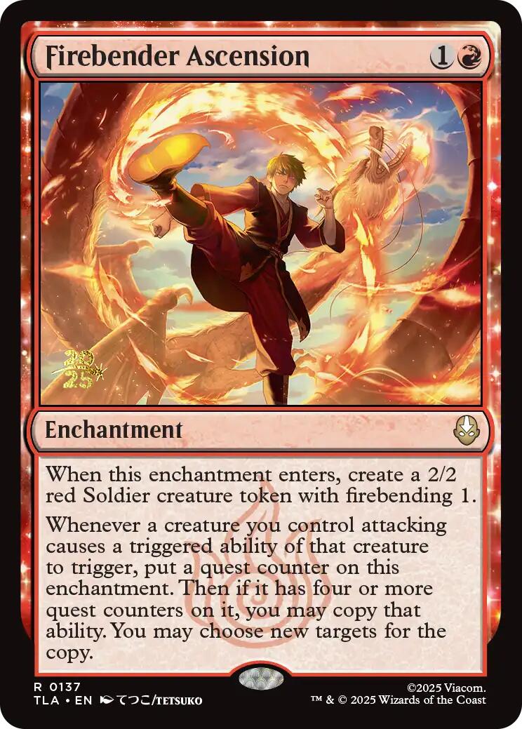 Firebender Ascension [Avatar: The Last Airbender Prerelease Cards] | Magic Magpie