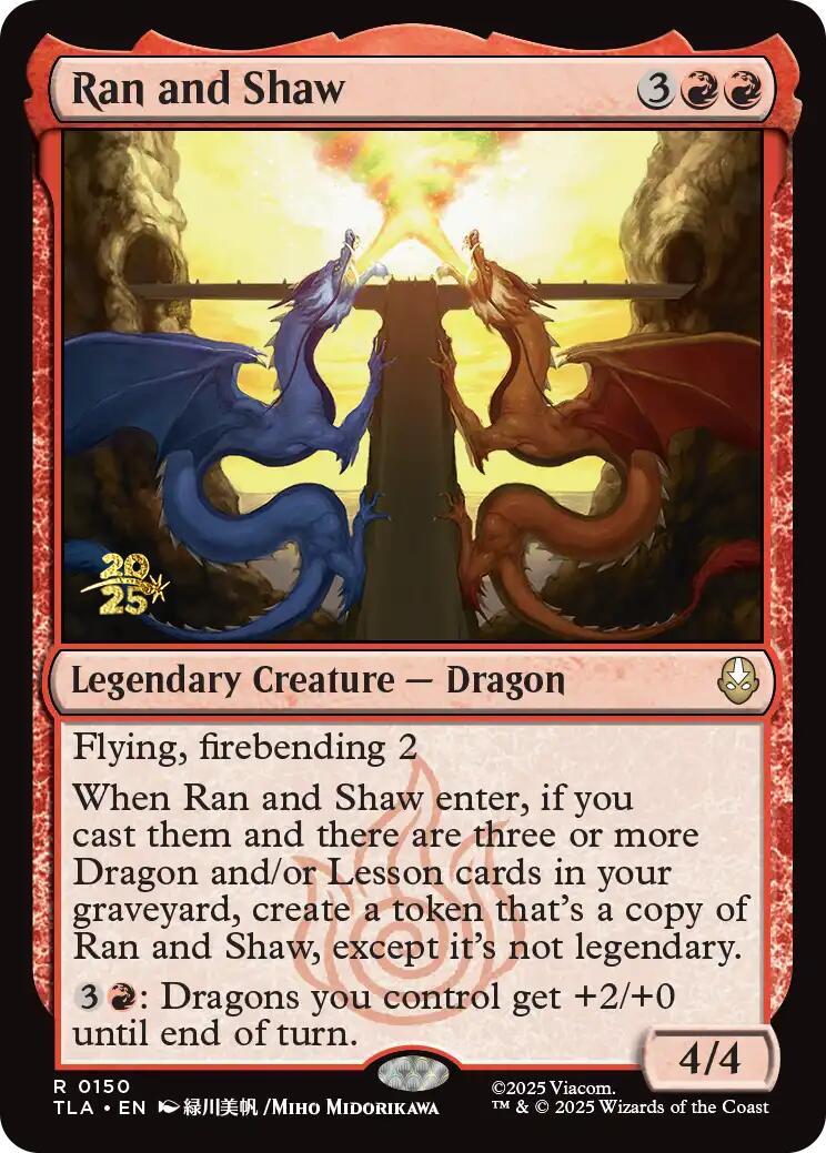 Ran and Shaw [Avatar: The Last Airbender Prerelease Cards] | Magic Magpie