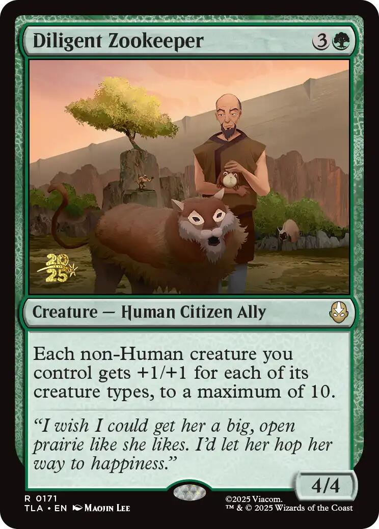 Diligent Zookeeper [Avatar: The Last Airbender Prerelease Cards] | Magic Magpie